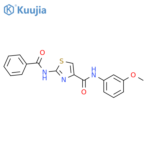 2-benzamido-N-(3-methoxyphenyl)-1,3-thiazole-4-carboxamide structure
