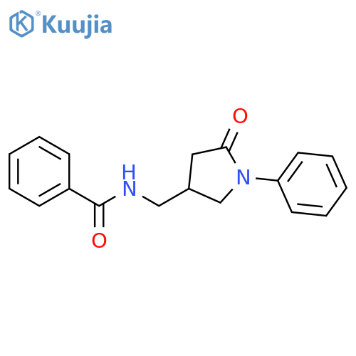 N-(5-oxo-1-phenylpyrrolidin-3-yl)methylbenzamide structure
