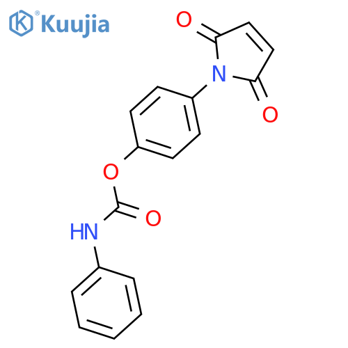 1H-Pyrrole-2,5-dione, 1-[4-[[(phenylamino)carbonyl]oxy]phenyl]- structure