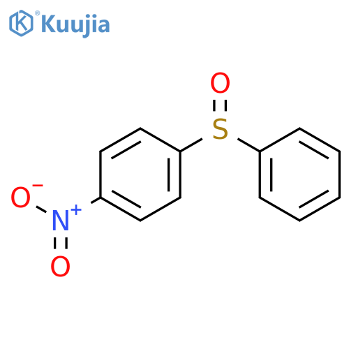 Benzene, 1-nitro-4-(phenylsulfinyl)- structure