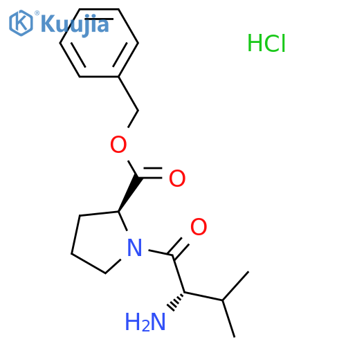 L-Proline, L-valyl-, phenylmethyl ester, hydrochloride (1:1) structure