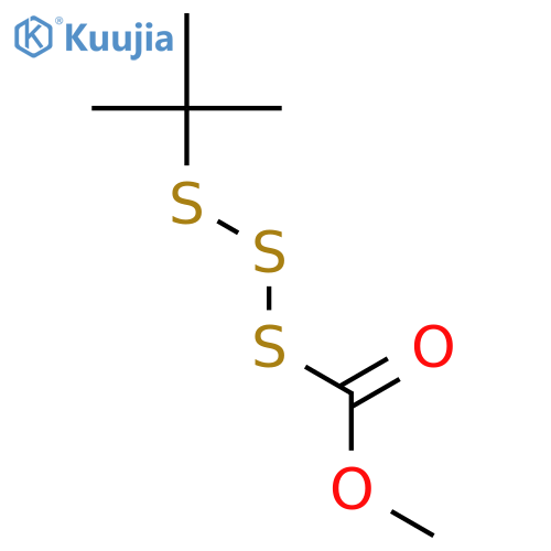 Methyl tert-butyltrisulfane-1-carboxylate structure