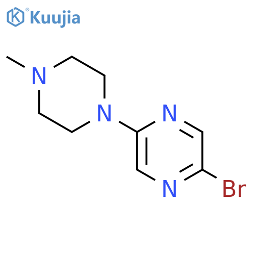 2-BROMO-5-(4-METHYLPIPERAZIN-1-YL)PYRAZINE structure