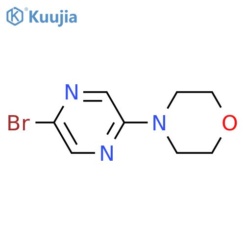 Morpholine,4-(5-bromo-2-pyrazinyl)- structure