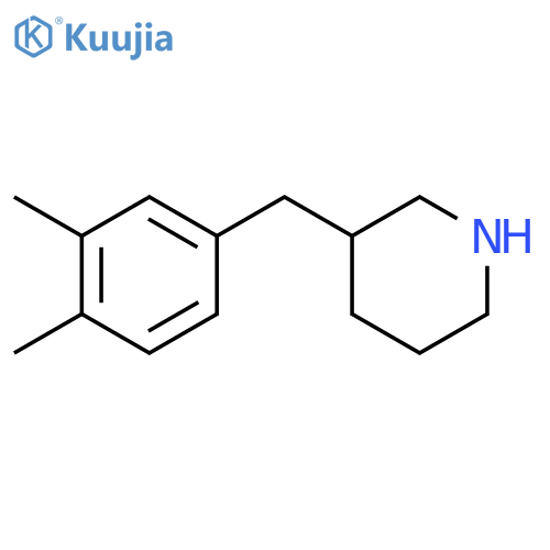 3-(3,4-dimethylphenyl)methylpiperidine structure
