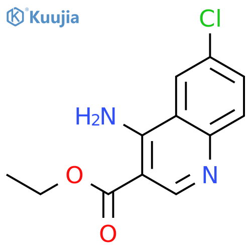 ethyl 4-amino-6-chloroquinoline-3-carboxylate structure
