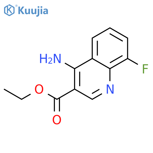 Ethyl 4-Amino-8-fluoroquinoline-3-carboxylate structure