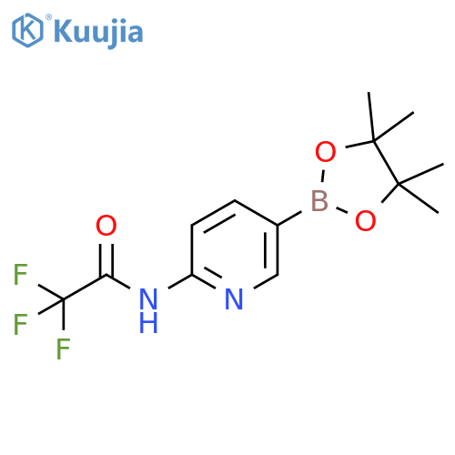 2,2,2-trifluoro-N-5-(4,4,5,5-tetramethyl-1,3,2-dioxaborolan-2-yl)pyridin-2-ylacetamide structure