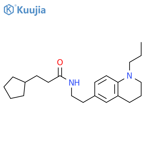 3-cyclopentyl-N-2-(1-propyl-1,2,3,4-tetrahydroquinolin-6-yl)ethylpropanamide structure