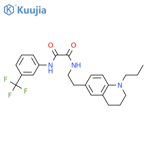 N-2-(1-propyl-1,2,3,4-tetrahydroquinolin-6-yl)ethyl-N'-3-(trifluoromethyl)phenylethanediamide structure