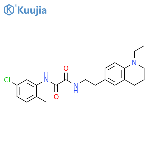 N'-(5-chloro-2-methylphenyl)-N-2-(1-ethyl-1,2,3,4-tetrahydroquinolin-6-yl)ethylethanediamide structure