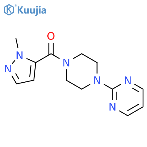 (1-methyl-1H-pyrazol-5-yl)[4-(pyrimidin-2-yl)piperazin-1-yl]methanone structure