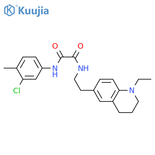 N'-(3-chloro-4-methylphenyl)-N-2-(1-ethyl-1,2,3,4-tetrahydroquinolin-6-yl)ethylethanediamide structure