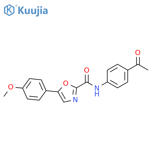 N-(4-acetylphenyl)-5-(4-methoxyphenyl)-1,3-oxazole-2-carboxamide structure