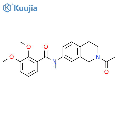 N-(2-acetyl-1,2,3,4-tetrahydroisoquinolin-7-yl)-2,3-dimethoxybenzamide structure