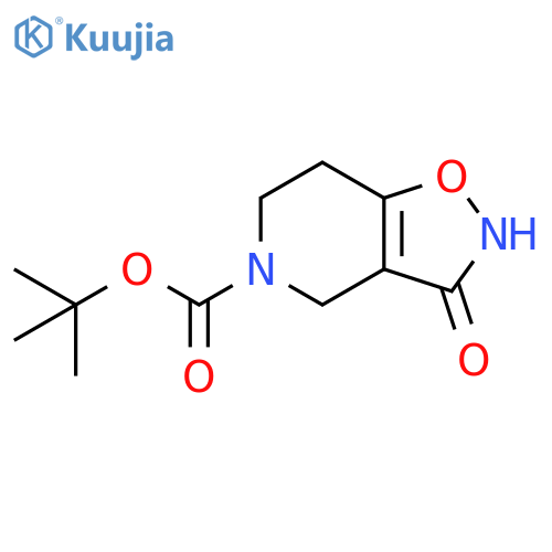 tert-butyl 3-hydroxy-4H,5H,6H,7H-1,2oxazolo4,5-cpyridine-5-carboxylate structure
