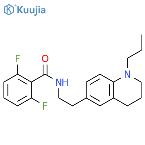 2,6-difluoro-N-2-(1-propyl-1,2,3,4-tetrahydroquinolin-6-yl)ethylbenzamide structure