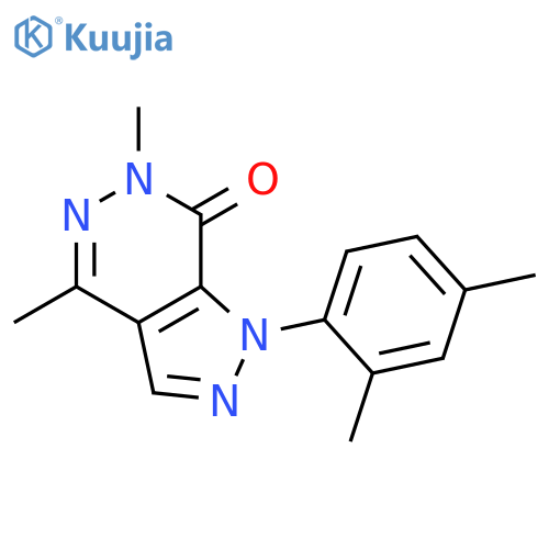1-(2,4-dimethylphenyl)-4,6-dimethyl-1H,6H,7H-pyrazolo3,4-dpyridazin-7-one structure