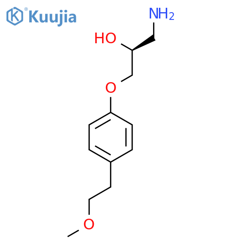 2-Propanol, 1-amino-3-[4-(2-methoxyethyl)phenoxy]-, (S)- structure