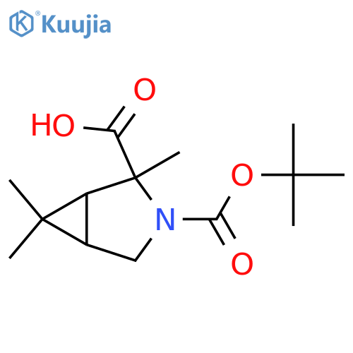 3-Azabicyclo[3.1.0]hexane-2,3-dicarboxylic acid, 6,6-dimethyl-, 3-(1,1-dimethylethyl) 2-methyl ester structure