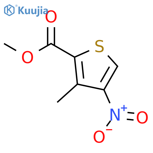 Methyl 3-methyl-4-nitrothiophene-2-carboxylate structure