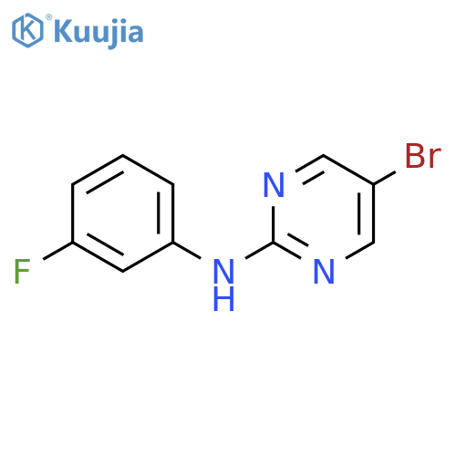 5-bromo-N-(3-fluorophenyl)pyrimidin-2-amine structure
