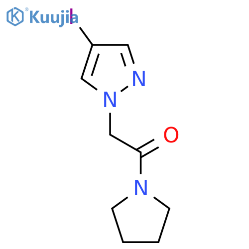 2-(4-iodo-1H-pyrazol-1-yl)-1-(pyrrolidin-1-yl)ethan-1-one structure