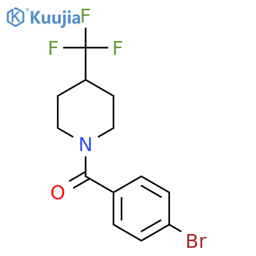 (4-Bromophenyl)(4-(trifluoromethyl)piperidin-1-yl)methanone structure