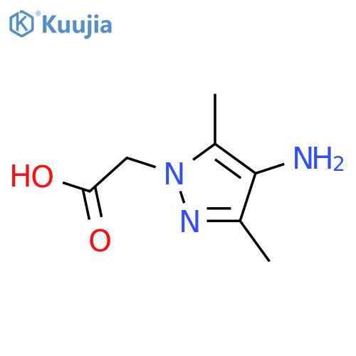 2-(4-amino-3,5-dimethyl-1H-pyrazol-1-yl)acetic acid structure