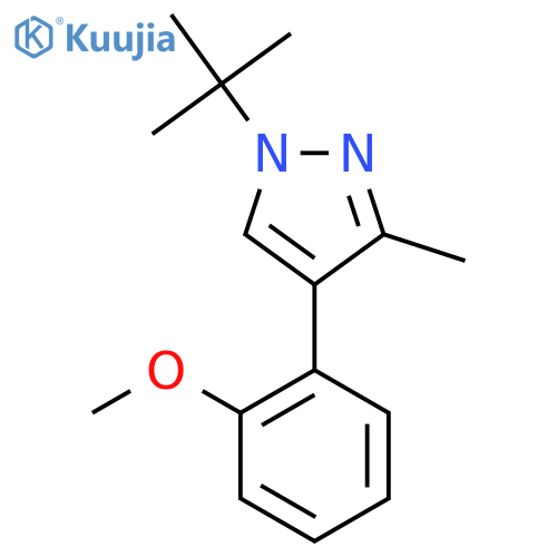 1-(tert-butyl)-4-(2-methoxyphenyl)-3-methyl-1H-pyrazole structure