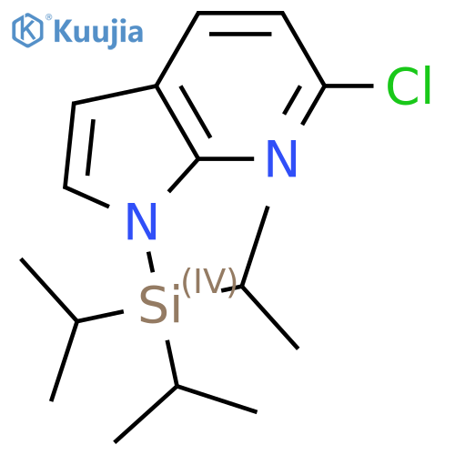 6-Chloro-1-(triisopropylsilyl)-1H-pyrrolo2,3-bpyridine structure