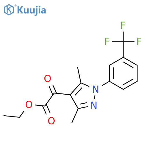 ethyl 2-{3,5-dimethyl-1-3-(trifluoromethyl)phenyl-1H-pyrazol-4-yl}-2-oxoacetate structure