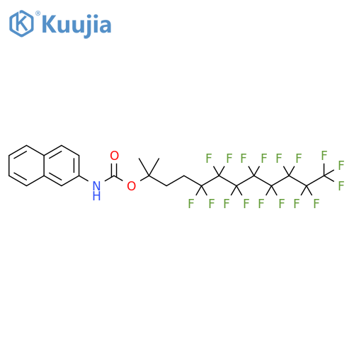 4,4,5,5,6,6,7,7,8,8,9,9,10,10,11,11,11-Heptadecafluoro-1,1-dimethylundecyl N-2-naphthalenylcarbamate structure