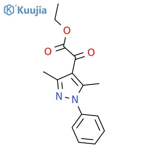 Ethyl 2-(3,5-Dimethyl-1-phenyl-1H-pyrazol-4-yl)-2-oxoacetate structure