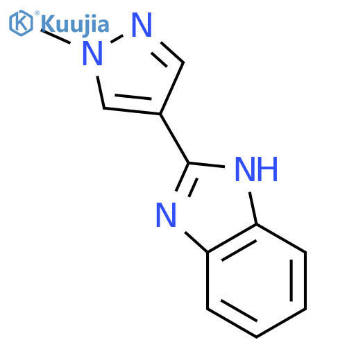 2-(1-Methyl-1H-pyrazol-4-yl)-1H-1,3-benzodiazole structure