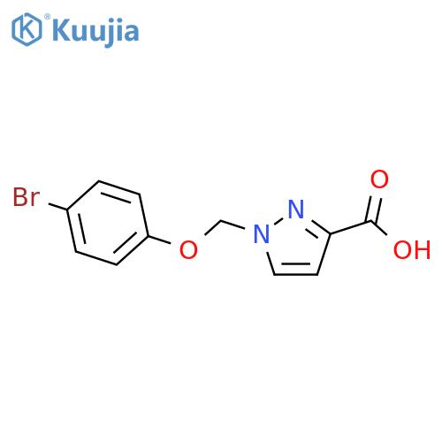 1-(4-Bromophenoxy)methyl-1H-pyrazole-3-carboxylic Acid structure
