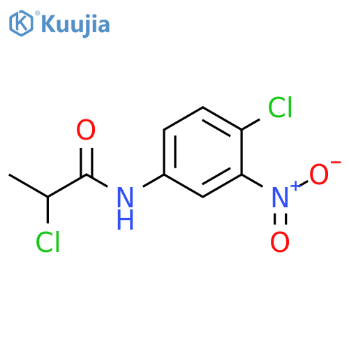 2-Chloro-N-(4-chloro-3-nitrophenyl)propanamide structure