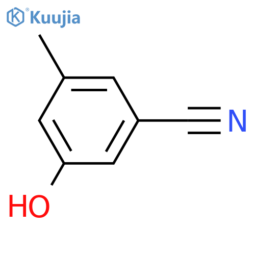 3-Hydroxy-5-methylbenzonitrile structure