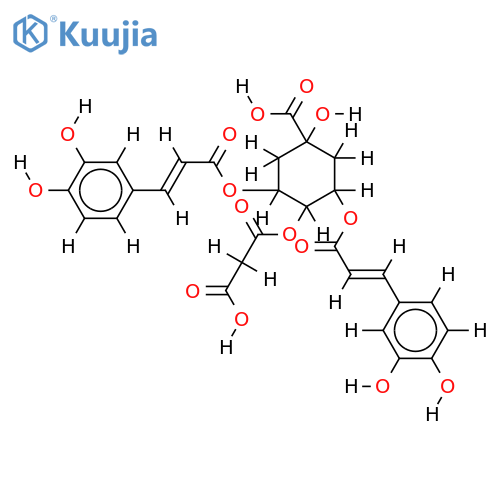 3,5-dicaffeoyl-4-malonylquinic acid structure