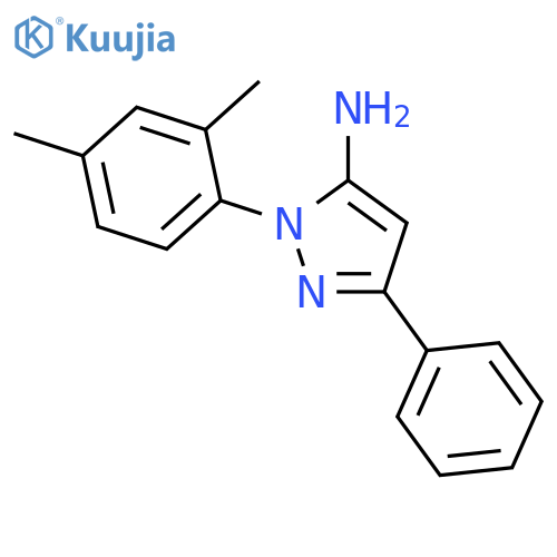 1-(2,4-dimethylphenyl)-3-phenyl-1H-pyrazol-5-amine structure