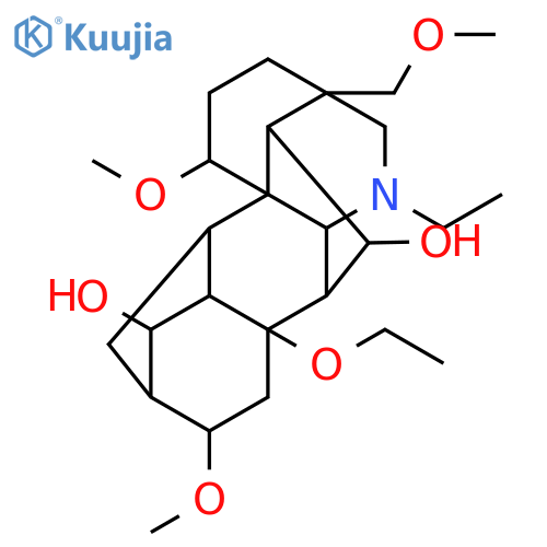 8-ethoxy-20-ethyl-1,16-dimethoxy-4-(methoxymethyl)aconitane-6,14-diol structure