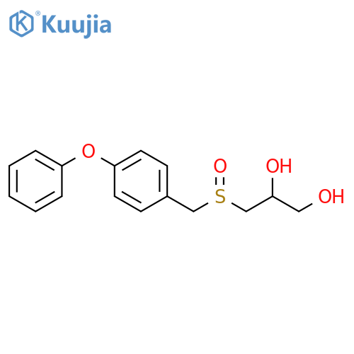 3-[(4-phenoxyphenyl)methanesulfinyl]propane-1,2-diol structure