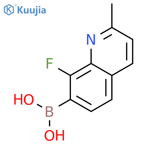 (8-Fluoro-2-methylquinolin-7-yl)boronic acid structure