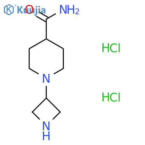 1-(Azetidin-3-yl)piperidine-4-carboxamide dihydrochloride structure