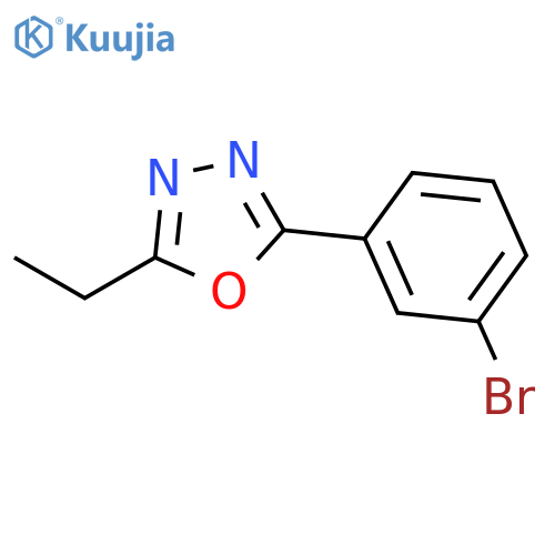 2-(3-Bromophenyl)-5-ethyl-1,3,4-oxadiazole structure