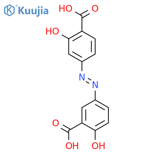 Benzoic acid, 4-[(3-carboxy-4-hydroxyphenyl)azo]-2-hydroxy- structure
