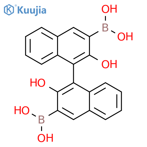 (S)-2,2'-Dihydroxy-1,1'-binaphthalene-3,3'-diboronic acid structure