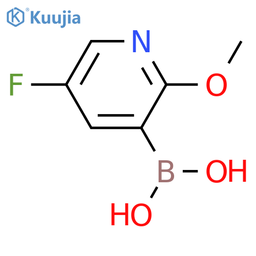 (5-Fluoro-2-methoxypyridin-3-yl)boronic acid structure
