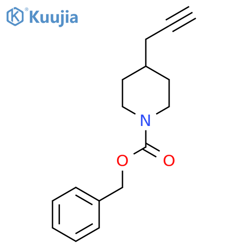 4-Prop-2-ynylpiperidine-1-carboxylic acid benzyl ester structure
