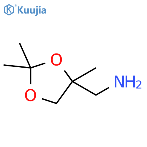 1-(2,2,4-trimethyl-1,3-dioxolan-4-yl)methanamine structure